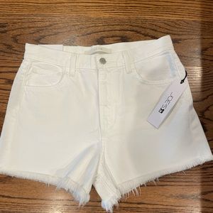 Joe’s size 27 white jean shorts. New with tags. 100%cotton